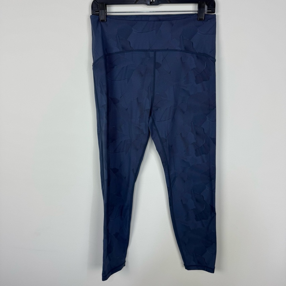 Zyia Blue High Rise Leggings Workout Yoga Running Gym